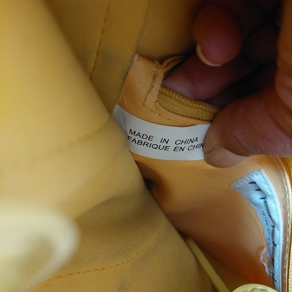 90s Mondani New York Citrus-coloured Tote Shoulder Bag - Picture 8 of 14